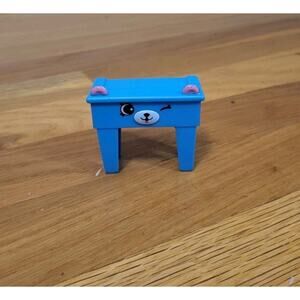 2018 McDonald’s Shopkins Happy Places Blue Bear Table Toy Figure – Happy Meal